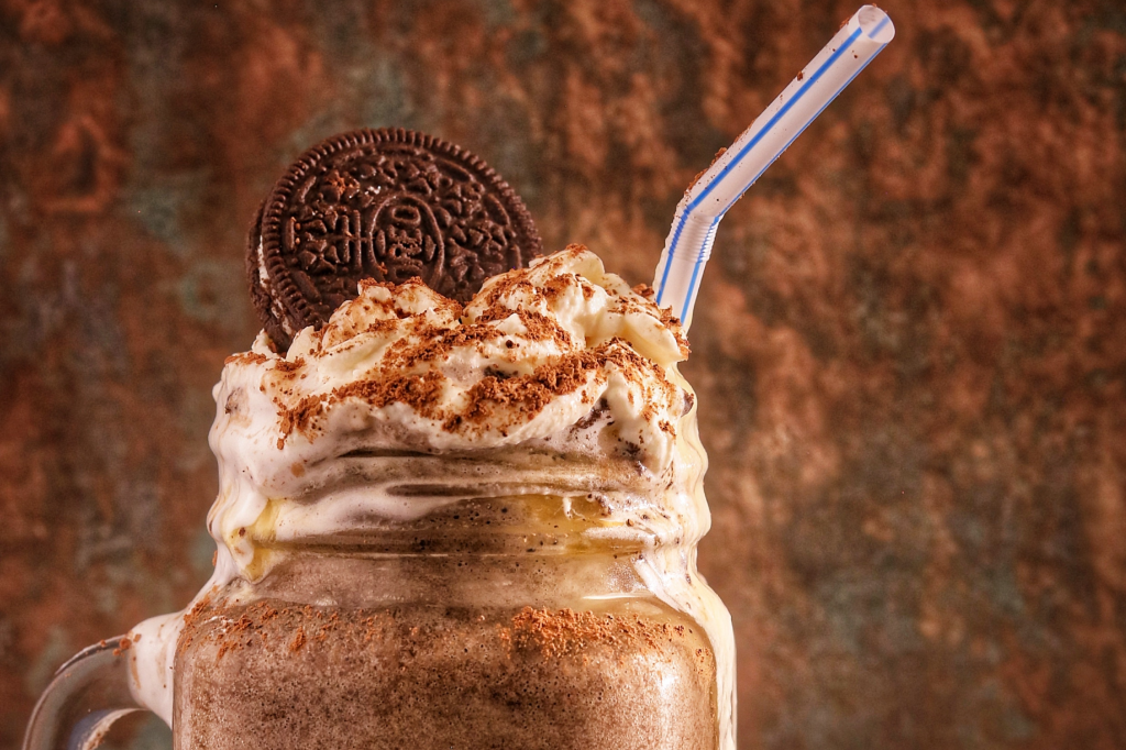 Cookie and Cream Oreo Protein Fitness Shake